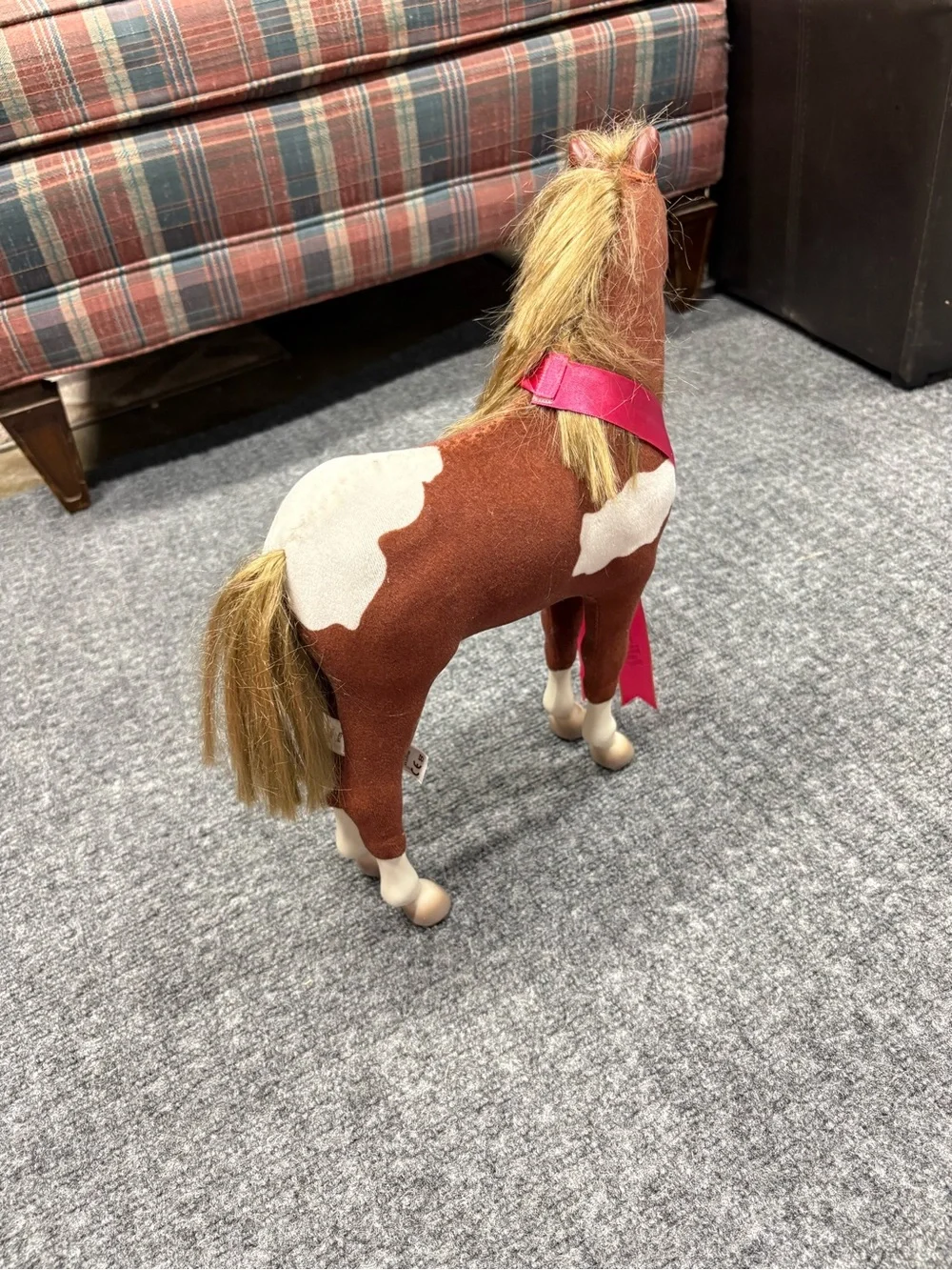 American Girl Pinto Paint Pony with Pink Ribbon 2004